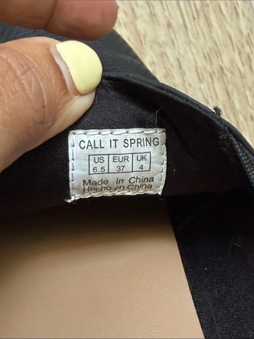 Call It Spring Women’s Vegan Northelle Round Toe Slip-Ons - Black Size 6.5